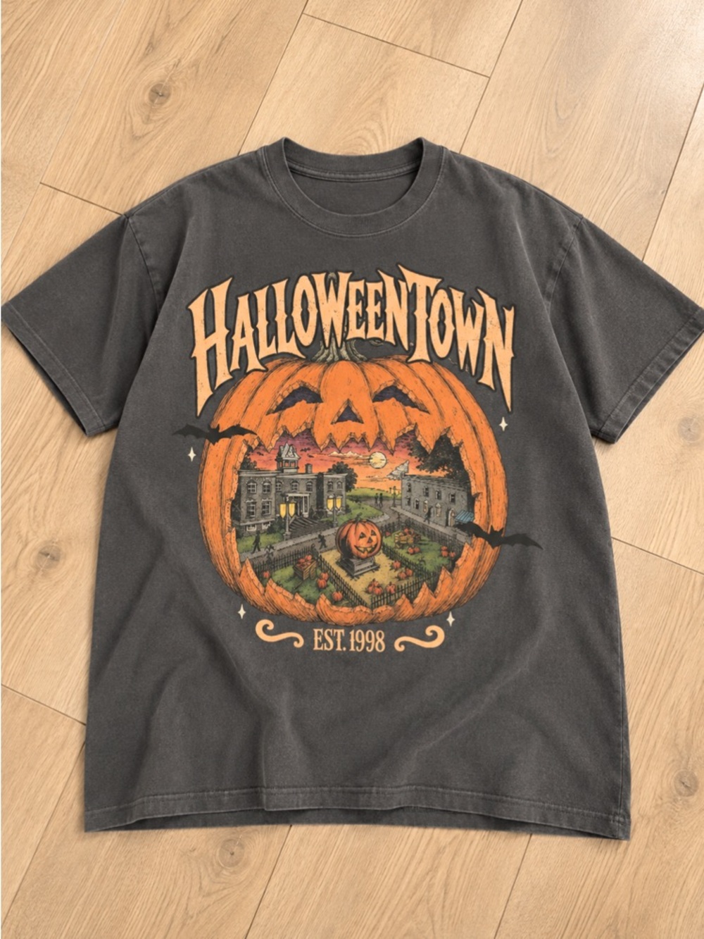 Halloween Town Pumpkin Pepper Graphic T-Shirt